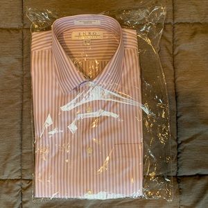 ENRO Men’s Dress Shirt 80’s 2-ply Size 16.5  34/35